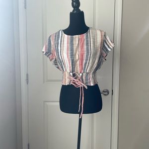 Stripped cropped top